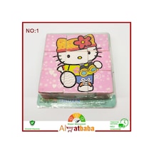 Ahşap 9 Parça Yapboz Küp Puzzle No 1