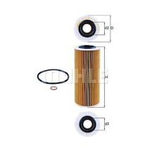 MAHLE OX177/3D Yag Filtresi (BMW M57-M57n / E46 E90 E60 E63 E65 X3 E83 X5 E70 X6 E71) OX1773D (WA829237)