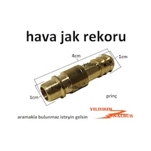 2 Adet Hava Jakı Ucu Komprasör Ucu Sarı Prinç