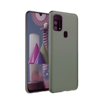 Newface - 850 - Samsung Galaxy Uyumlu M31 Kılıf Nano İçi Kadife Silikon - - Shopılke - Koyu Yeşil
