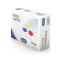 Mas Multipack Renkli Raptiye Pvc Kaplı Karışık 8 Paket