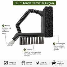 Profesyonel Mangal Ve Barbekü Temizlik Fırçası Kazıyıcılı Çelik Tel Izgara Temizleyici