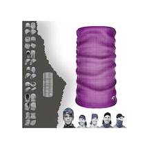 E Taktik Mor Kumaş Desenli Boyunluk Dikişsiz Tüp Maske Buff Baf Saç Bandı Uv+50 Yansıtıcı 4 Mevsim Yarı Termal Üründür Çok Renkli - 916389977 Çok Renkli