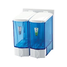 Omnisoft PLX 3564-1 Mini Sıvı Sabun Dispenseri Çiftli 250 ml Şeff