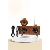 Mey İthalat Nostaljik Radyo Bluetooth Bağlantılı Şarjlı Yüksek Ses Kaliteli