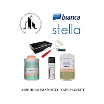 Liquid Diamond Mat Sıvı Elmas , Bianca Stella 1 Lt - 0,5 Lt, Bianca Sprey Boyama Seti
