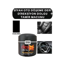 Derby Siyah Deri Döşeme Çatlak  Dolgu Tamir Macunu