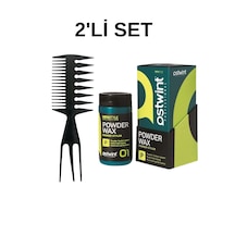 Profesyonel Çatal Şekil Tarağı & Ostwnt Profesyonel Saç Şekillendirici Pudra Wax 20gr Yeşil