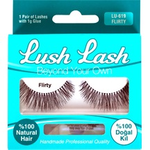 Lush Lash %100 Doğal Kıl Flirty Takma Kirpik  LU-619