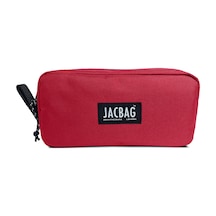 Jacbag Jac-06 Organizer Rulo Kalem Çantası Siyah - Kirmizi Kirmizi