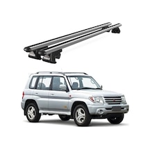 Venüs Mitsubishi Pajero Io 5d 1998-2007 Uyumlu Gri Ara Atkı Port Bagaj Tavan Barı
