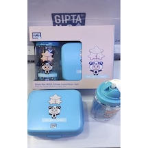 Gıpa Blue Me Trıtan Matara + Beslenme Kabı Mavi
