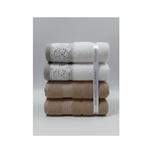 Evony Trendy Havlu- 4 Adet 50x90cm A.kahve Bej