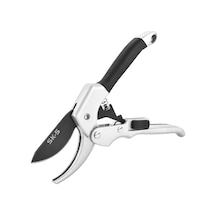 Aubyhe Bahçe Budama Makası, 20 Mm Maksimum Kesim Kapasitesi, Sk5 Çelik Bıçaklı, Ergonomik Kumaş Saplı, Siyah