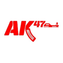 Ak47 Sticker17x17 Cm Kırmızı