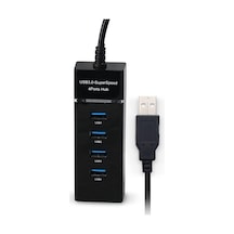 Port-13 4 Port Hub Usb 3.0 Çoğaltıcı Çoklayıcı Pg-288-30 Santimetre Siyah Renk