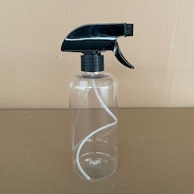 500 Ml Siyah Tetik Spreyli Uzun Silindir Plastik Şişe , 500 Cc Spreyli Plastik Şişe X 4 Adet