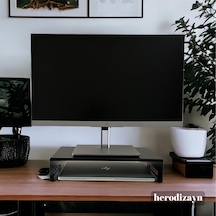 Monitör Standı - Laptop Standı - Monitör Yükseltici - Metal -mat