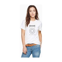 Reinkaos Baskılı Beyaz Kadın Tshirt