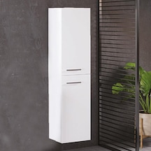 Denko Terra 35 Cm Mdf Beyaz Banyo Boy Dolabı Beyaz