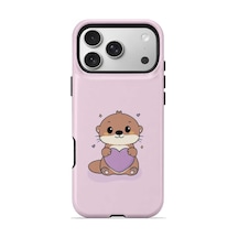 Velvoria Valestra Pembe Hamsterli Apple iPhone Uyumlu 17 Pro Magsafe Koruma Kılıfı Valestra Magline - Pembe Hamsterli