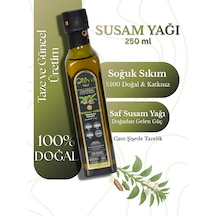 Soğuk Sıkım Susam Yağı 250 Ml %100 Doğal Katkısız Saf Susam Yağı