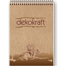 Keskin Color Bloknot Spiralli Dekokraft A5 80 Yp Çizgili