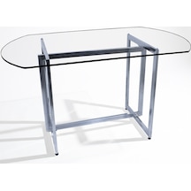 Montego Cam Masa 80x130 Oval Çok Renkli