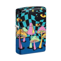 Zippo Glow In The Dark Matte Mushrooms Dizayn Çakmak Çok Renkli