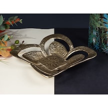 Festıve Kare Meyvelık Gold 28x28x6 Cm