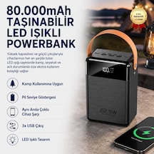 80.000mah Taşınabilir Powerbank-1492 BEYAZ