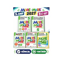 Güncel 5.sınıf 5 More&more Practıce Book Seti + Test Book Worksheets 5li Set Yeni Ürün