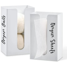 Büyük Beyaz Çok Amaçlı Kurutma Topları Tutucu Duvara Monte Kurutma Makinesi Kağıt Dispenseri Çamaşır Odası Sabunu Kumaş Yumuşatıcı Dispenseri Doku Kabı