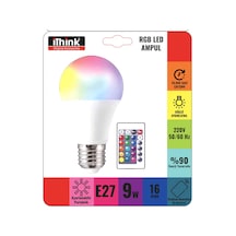 İ'think Rgb Renkli Kumandalı Led Ampul Lp-42 3 Adet