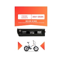 Rks Rs-ııı Rs3 Uyumlu 36v 20ah Elektrikli Bisiklet Bataryası Siyah