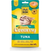 Delibon Creamy Ton Balıklı Sıvı Kedi Ödül Maması 5 x 15 G