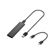 Venturemart Usb C/usbden Nvme Ve Sata Ngff Ssdye Harici Muhafaza Adaptörü, Usb C 3.1 Gen 2 10gbps M