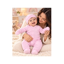 Genel Markalar Pembe Yenidoğan Tulum, Bere & Eldiven Takımı Pembe - 926466065 Pembe