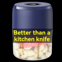 Elektrikli Sarımsak Masher Sarımsak Pounder Sarımsak Ezici Ev Şeffaf