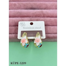 Küpe Çelik Işıltılı Stil Paslanmaz Çelik Model Db8237 Çok Renkli