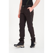 Q&Steinbock Kaunas Softshell Kışlık Erkek Outdoor Pantolonu Siyah