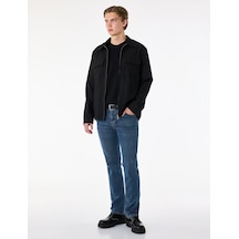 Koton Normal Bel Pamuklu Cepli Straight Fit Jean Pantolon - Mark Jean Orta İndigo 6sam40362nd