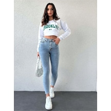 Mavi Kar Yıkama Skinny Jean Kadın Power Likralı Pantolon Mavi