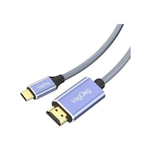 4k/60hz Type-c 3.1 To Hdmı 2.0 Dönüştürücü Kablo 2 Metre
