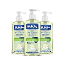 Biobaby Ultra Hassas Bebek Şampuanı Saç Ve Vücut İçin, Organik Elma Özlü-3'lü Set 500 Ml X 3