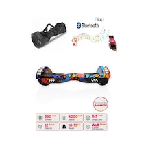 Citymate Hoverboard 6.5 inch Elektrikli Kaykay Scooter Full Ledli Bluetooth Hoparlörlü Çanta Hediye D08