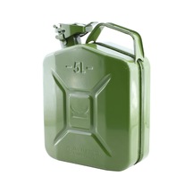 Badem10 Metal Benzin Bidonu 5 Litre Akaryakıt Mazot Taşıma Doldurma Depolama Bidonu + Aktarma Borusu
