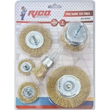 Rico 024-rc0041 Pimli Daire Çelik Tel Fırça 6 Parça 1 Adet