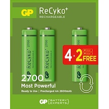 Gp 2700 Ma Şarjlı Kalem Pil 6'Lı Paket