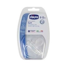 Chicco Physio Soft Silikon Emzik 6-12 Ay - Şeffaf